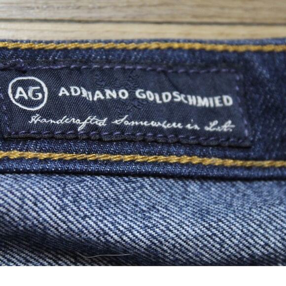 AG Adriano Goldschmied The Stevie Slim Straight Jeans Medium Wash Women Size 31 - Picture 7 of 9